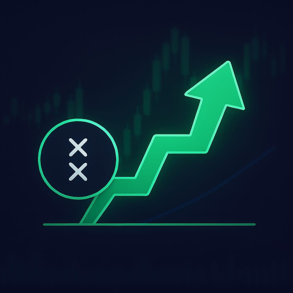Dice and rising chart icon for trading risk